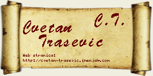 Cvetan Trašević vizit kartica